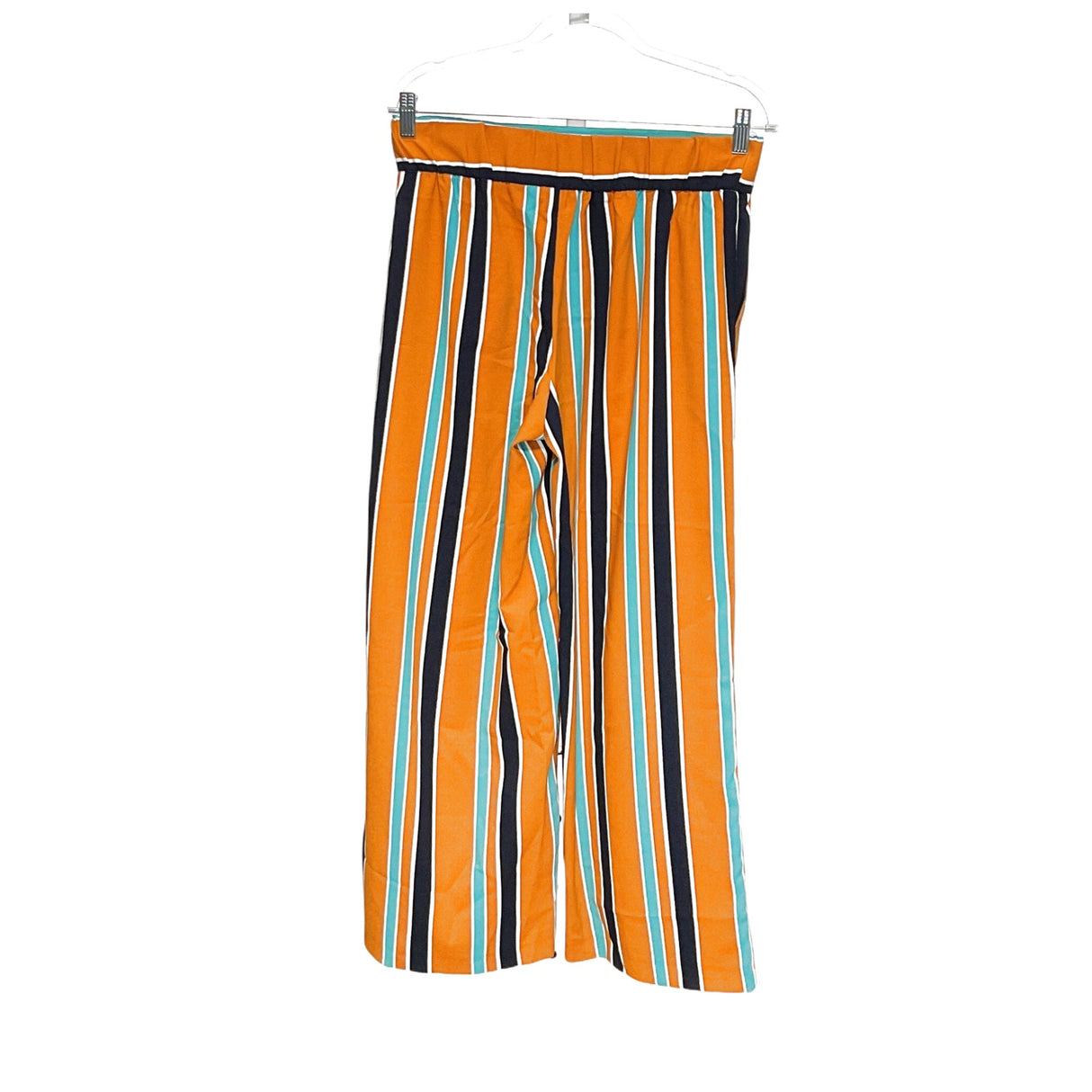 ZARA Yellow Striped Cropped Pants