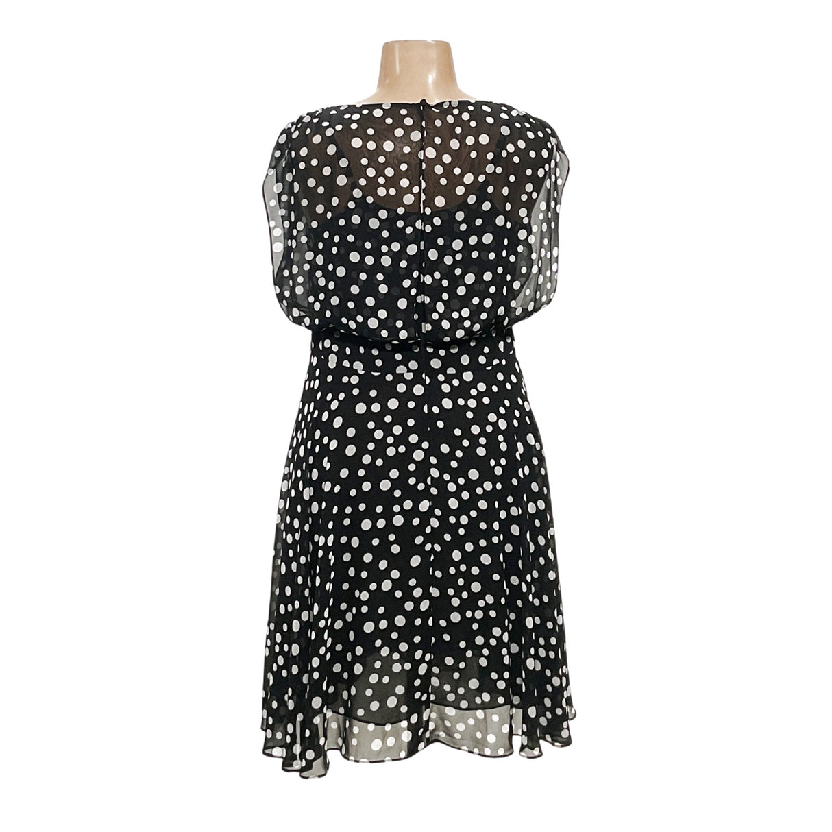 Chico's Polka Dot Blouson Dress, Size 1.5