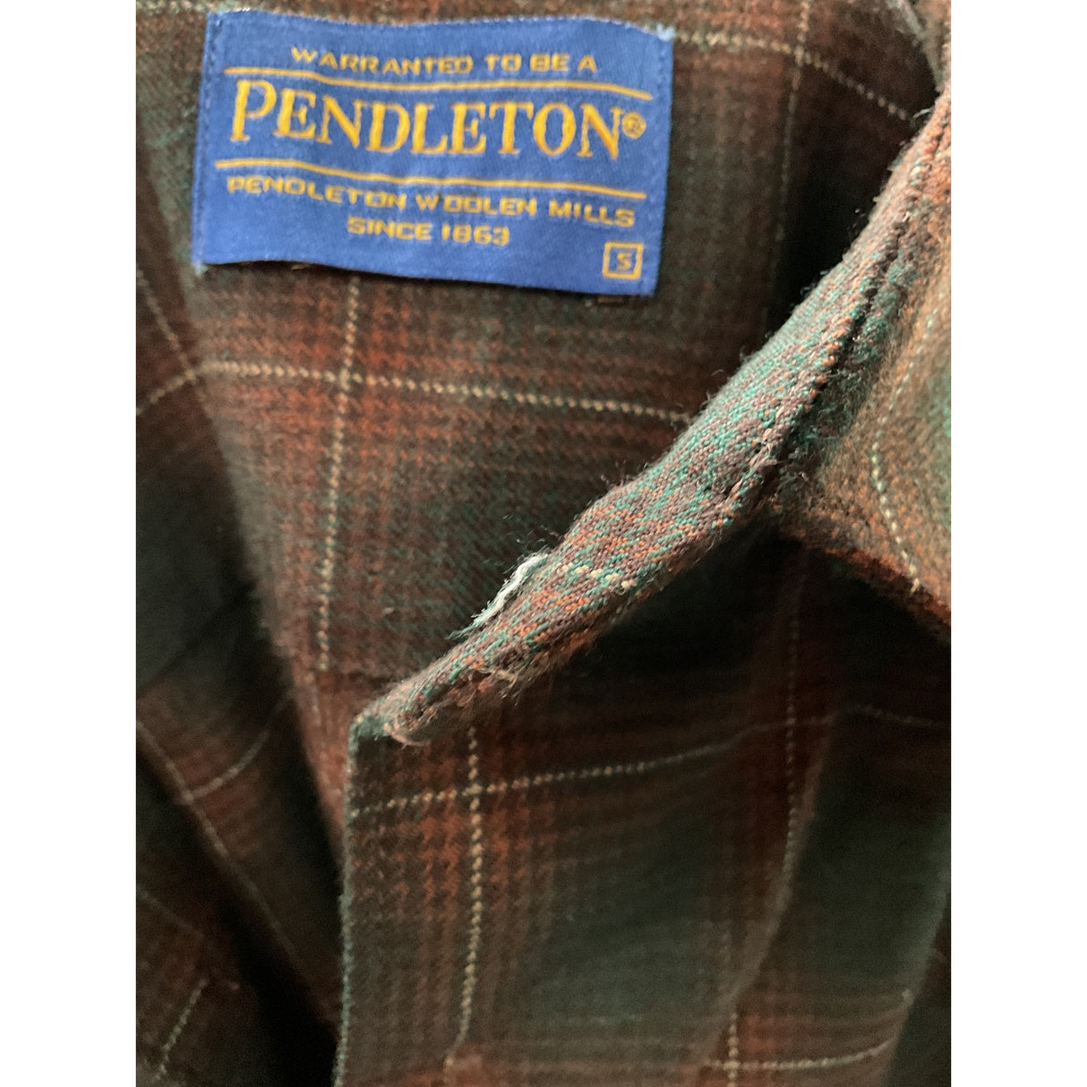 Pendleton Multicolor Wool Button-Down Shirt