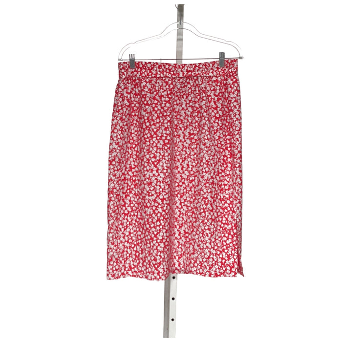 J. Crew Red A-Line Polyeser Skirt - Size M