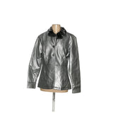 BB Dakota Silver PVC Motorcycle Jacket