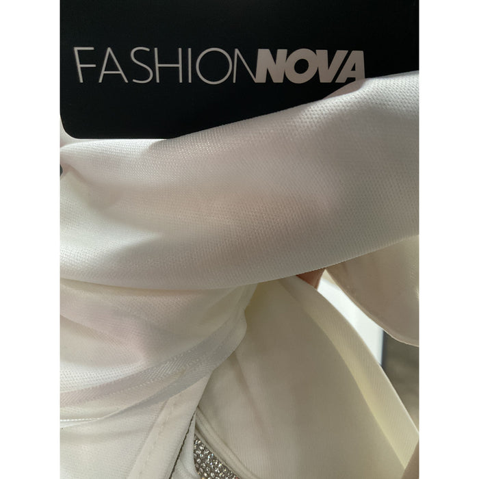 Fashion Nova White A-Line Dress - Size M