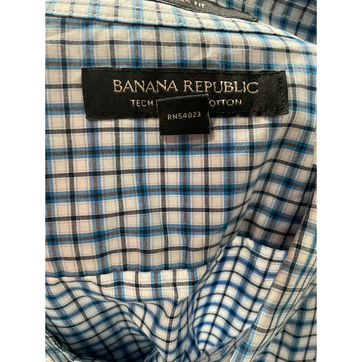 Banana Republic Blue Men's Casual Button-Up Shirt XL