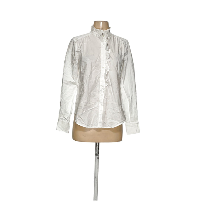 Ann Taylor White XS Button-Up Top