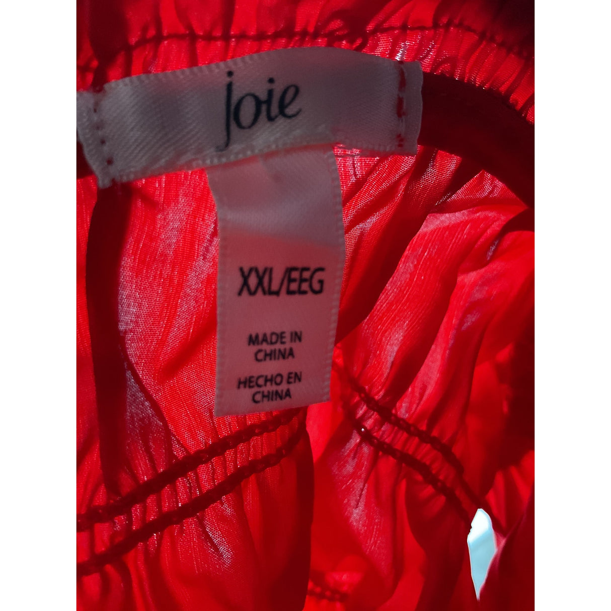 Joie Red XXL Blouse