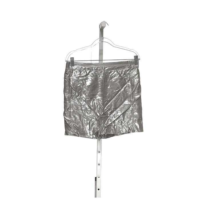 J. Crew Silver Mini Skirt - Size 4