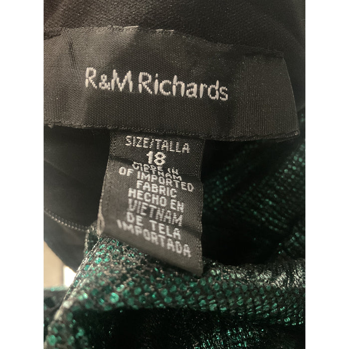 R&M Richards Maxi Dress, Size 18, Green