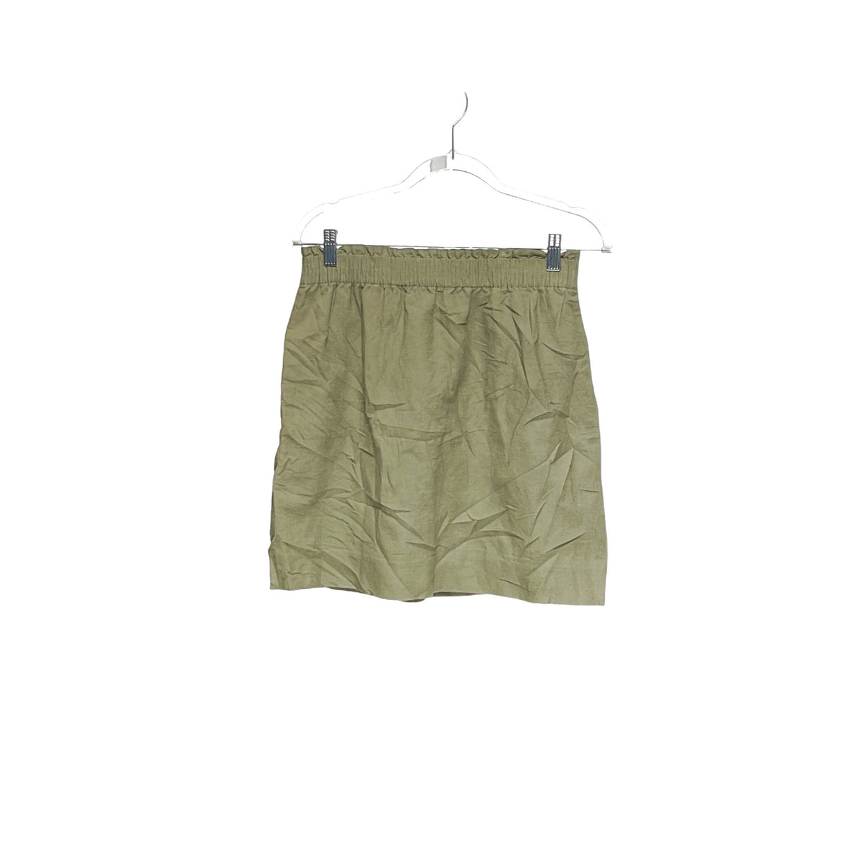 J. Crew Green A-Line Skirt Size 4 Canvas