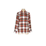 J. Crew Red Plaid Button-Up Top