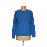 Talbots Blue Cotton Pullover Sweatshirt