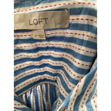 LOFT Multicolor Button-Up Top, Size M