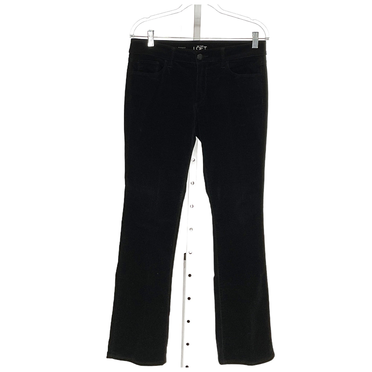 LOFT Black Cotton Bootcut Pants 8P