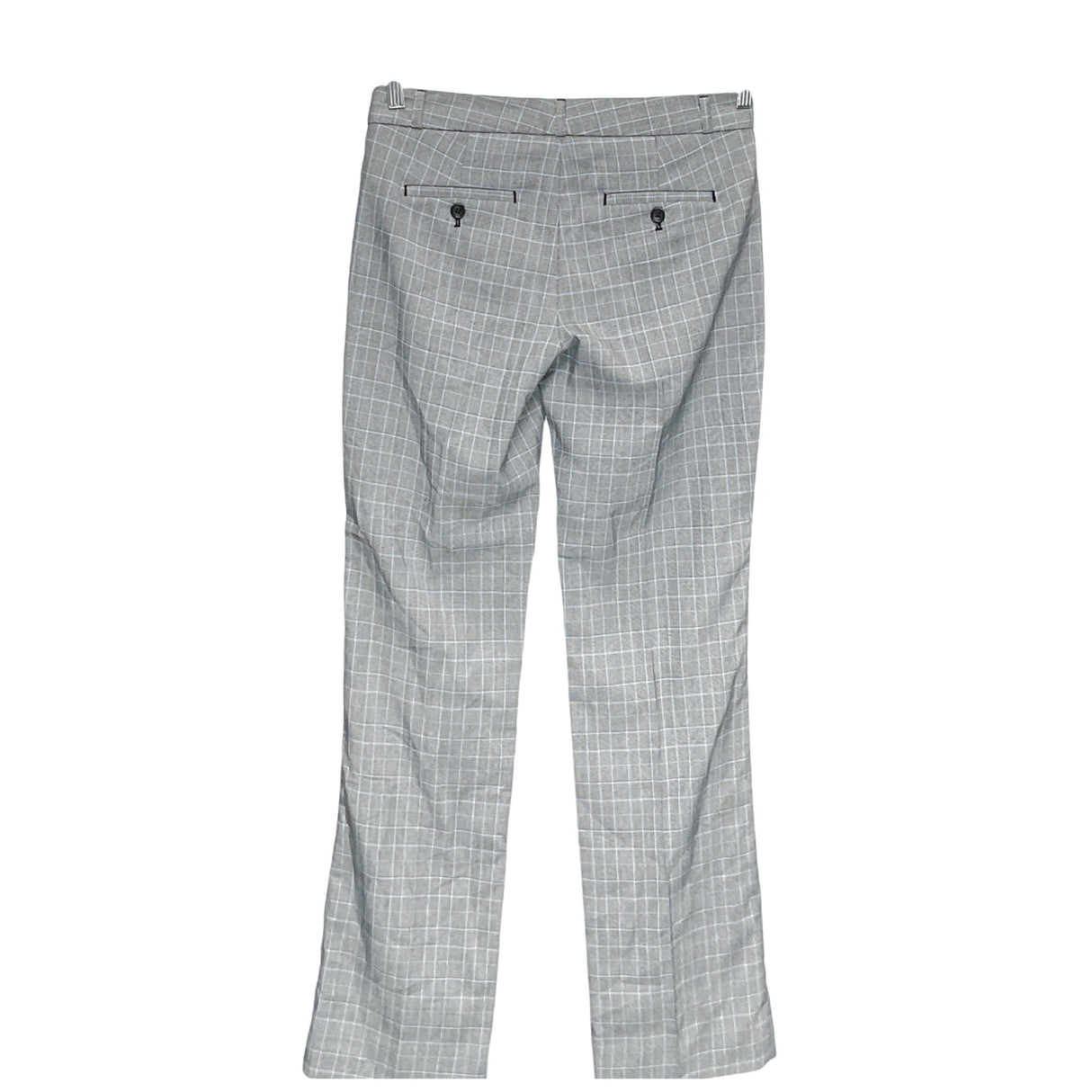 Banana Republic Gray Plaid Straight Pants - Size 2