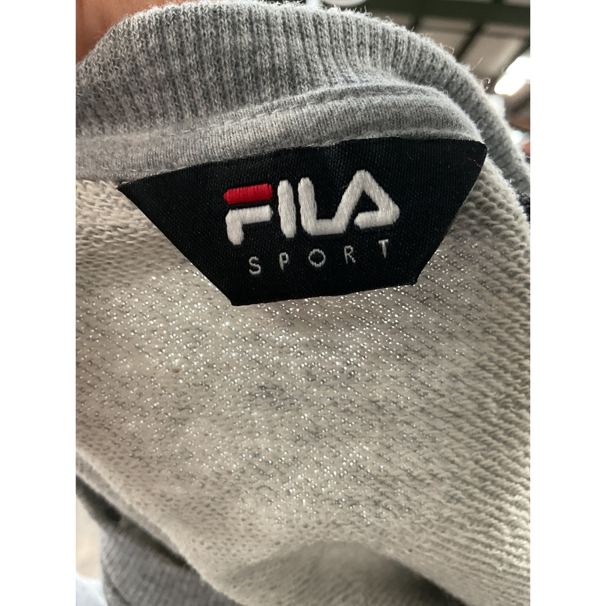 Fila Men's Gray Pullover Sweatshirt, Size S