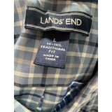 Lands' End Blue Men's Casual Button-Down Shirt