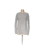 LOFT Gray Cotton Pullover Sweater - Women's M