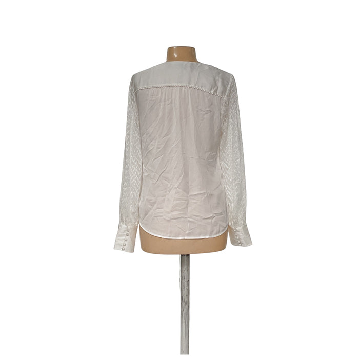 WHBM White Blouse - Size 10