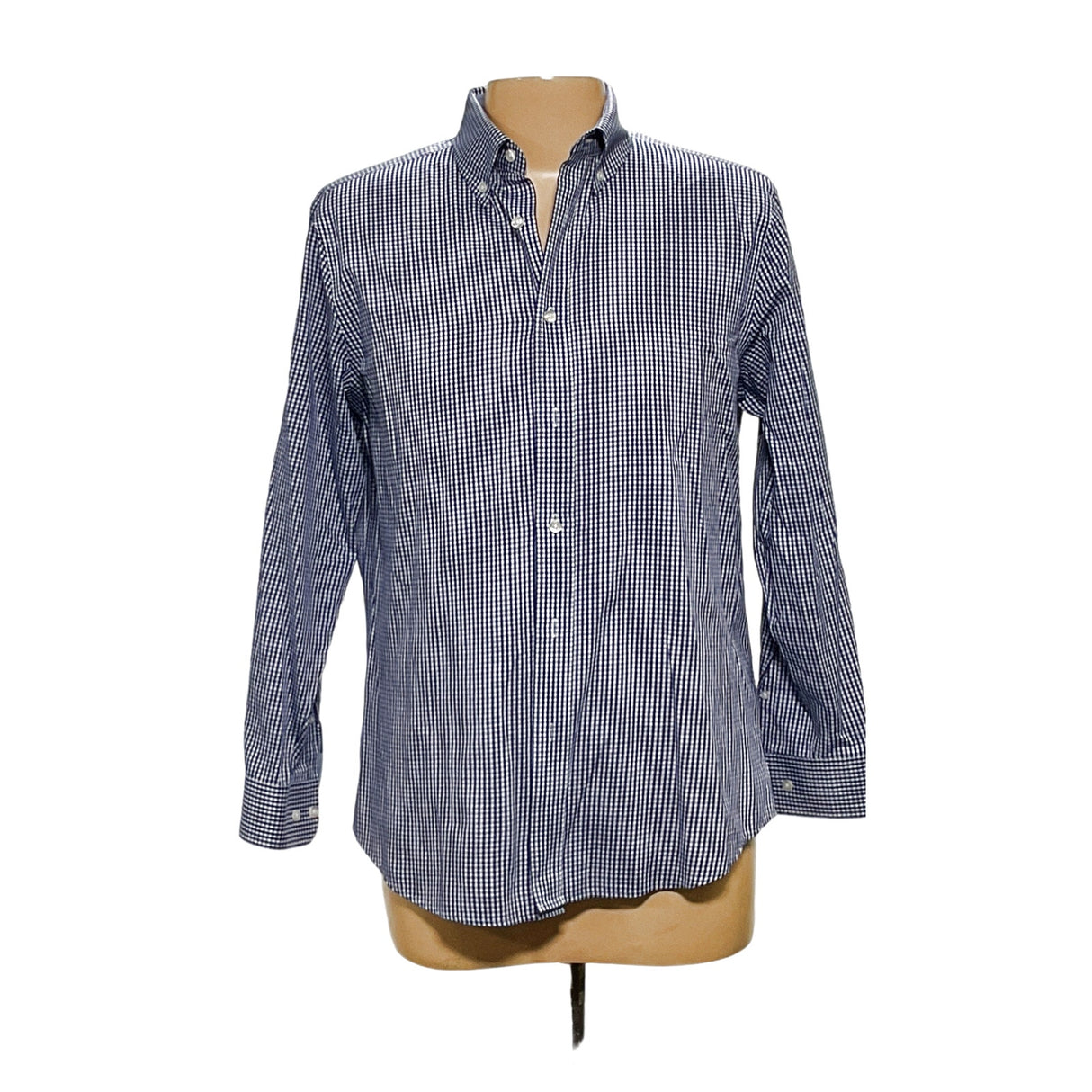 Nautica Blue Check Dress Shirt