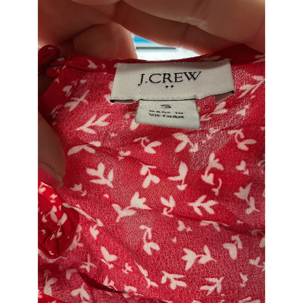 J. CREW Red Cotton Blouse - Women's Size S