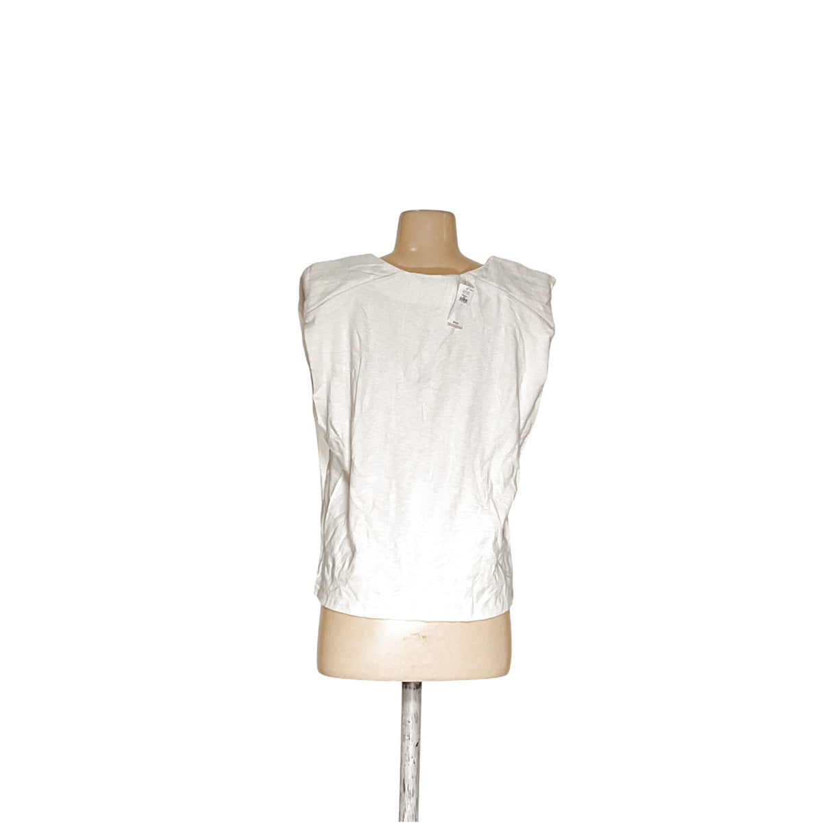 Banana Republic White Canvas Blouse, Size L