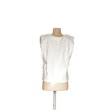 Banana Republic White Canvas Blouse, Size L