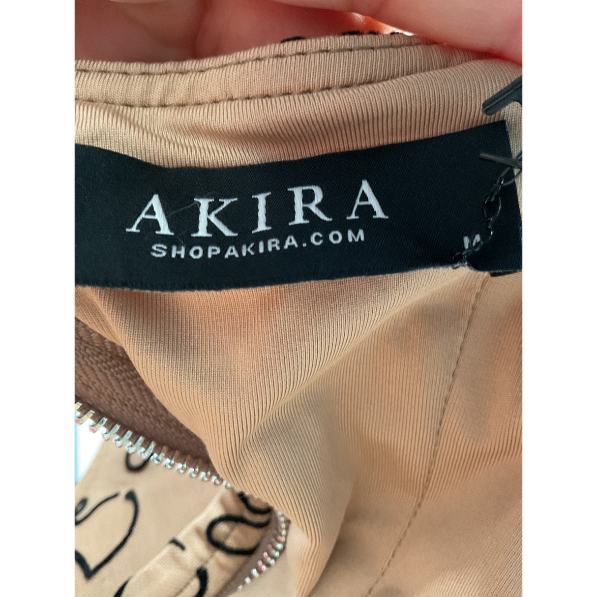 Akira Brown Casual Activewear Top - Size M