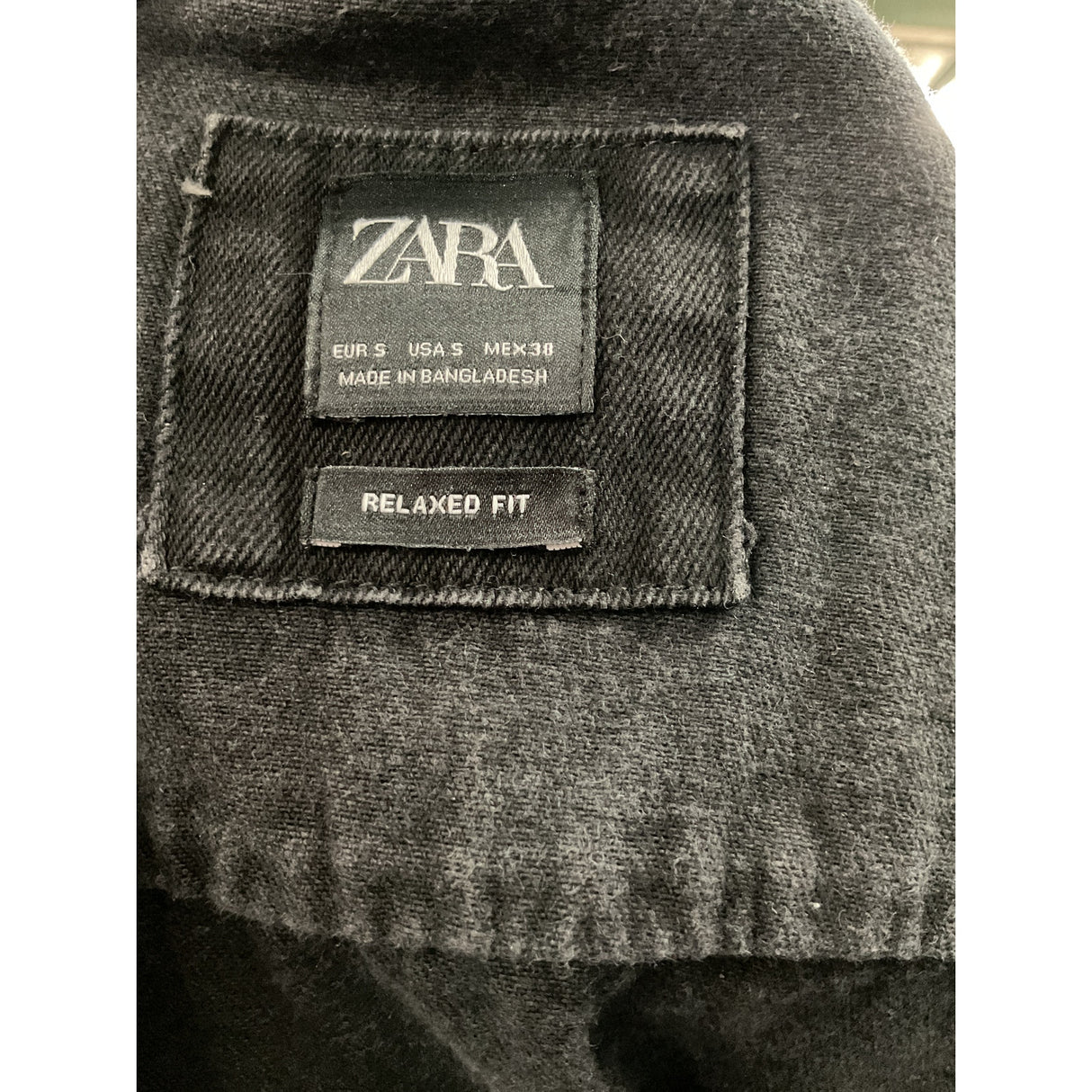 ZARA Men's Black Denim Jacket