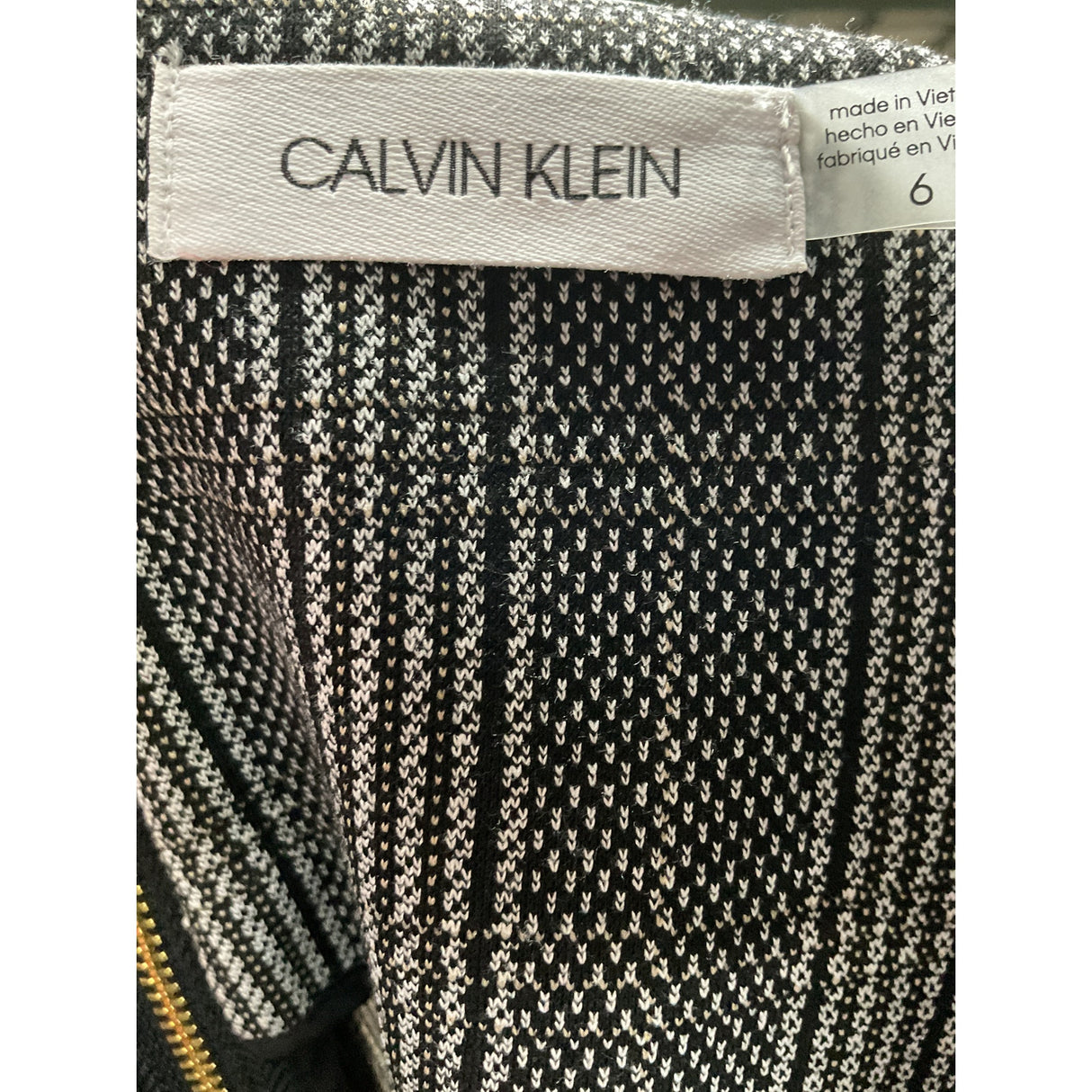 Calvin Klein Black A-Line Skirt - Size 6