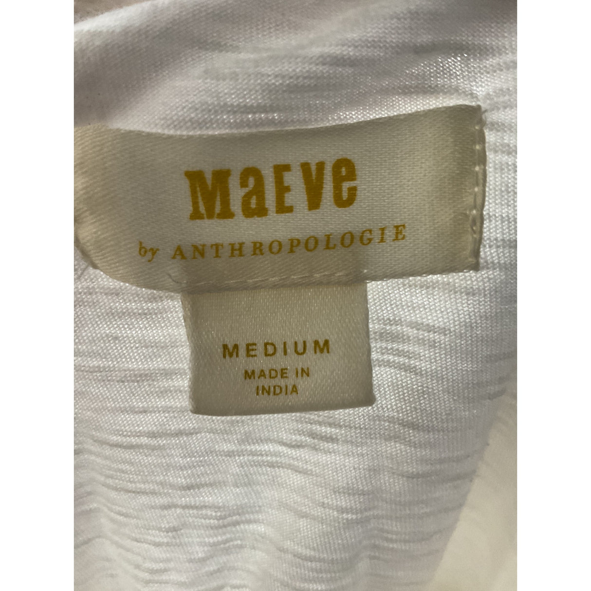 Maeve White Graphic Blouse - Women's M