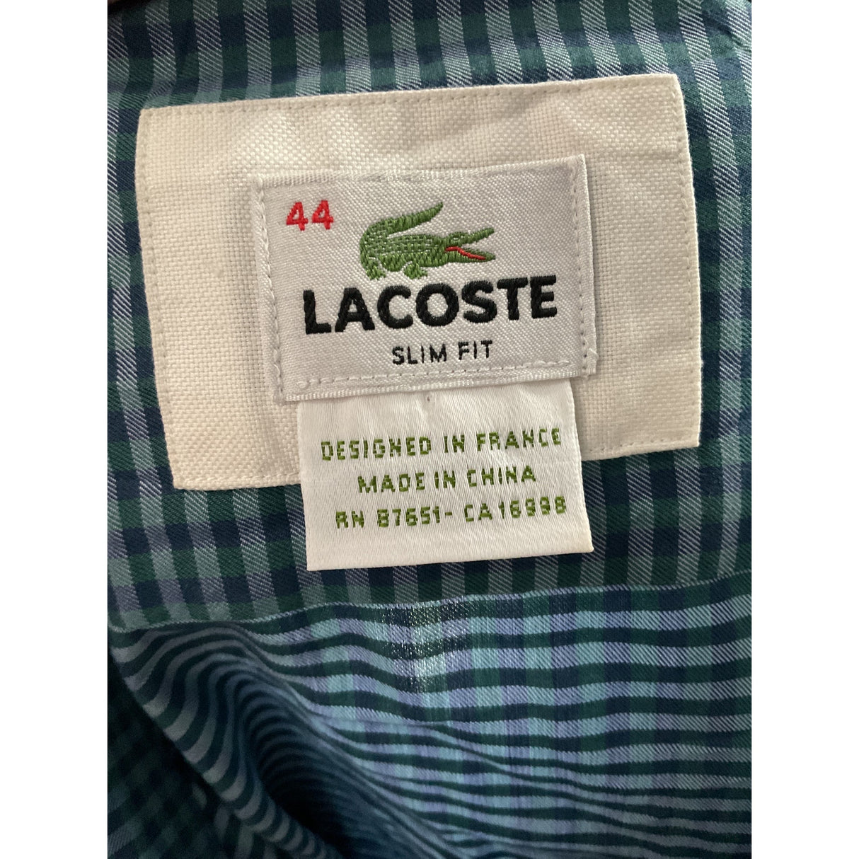 Multicolored Lacoste Men's Button-Down Shirt