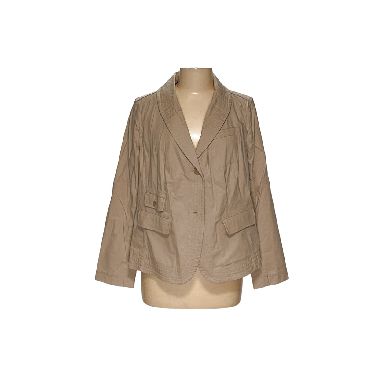 Talbots Beige Women's Jacket - Size 16WP