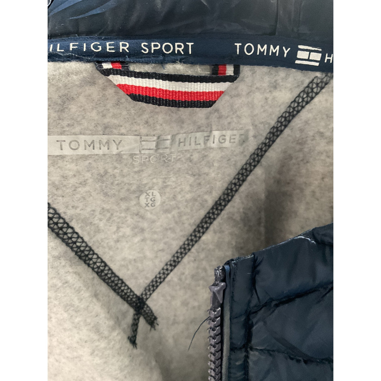 Tommy Hilfiger Blue Women's XL Full-Zip Hoodie