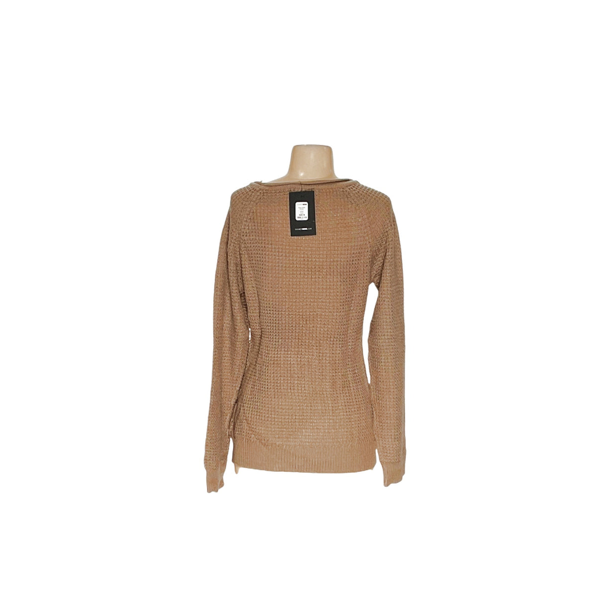 Fashion Nova Brown Acrylic Crochet Pullover