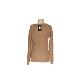 Fashion Nova Brown Acrylic Crochet Pullover