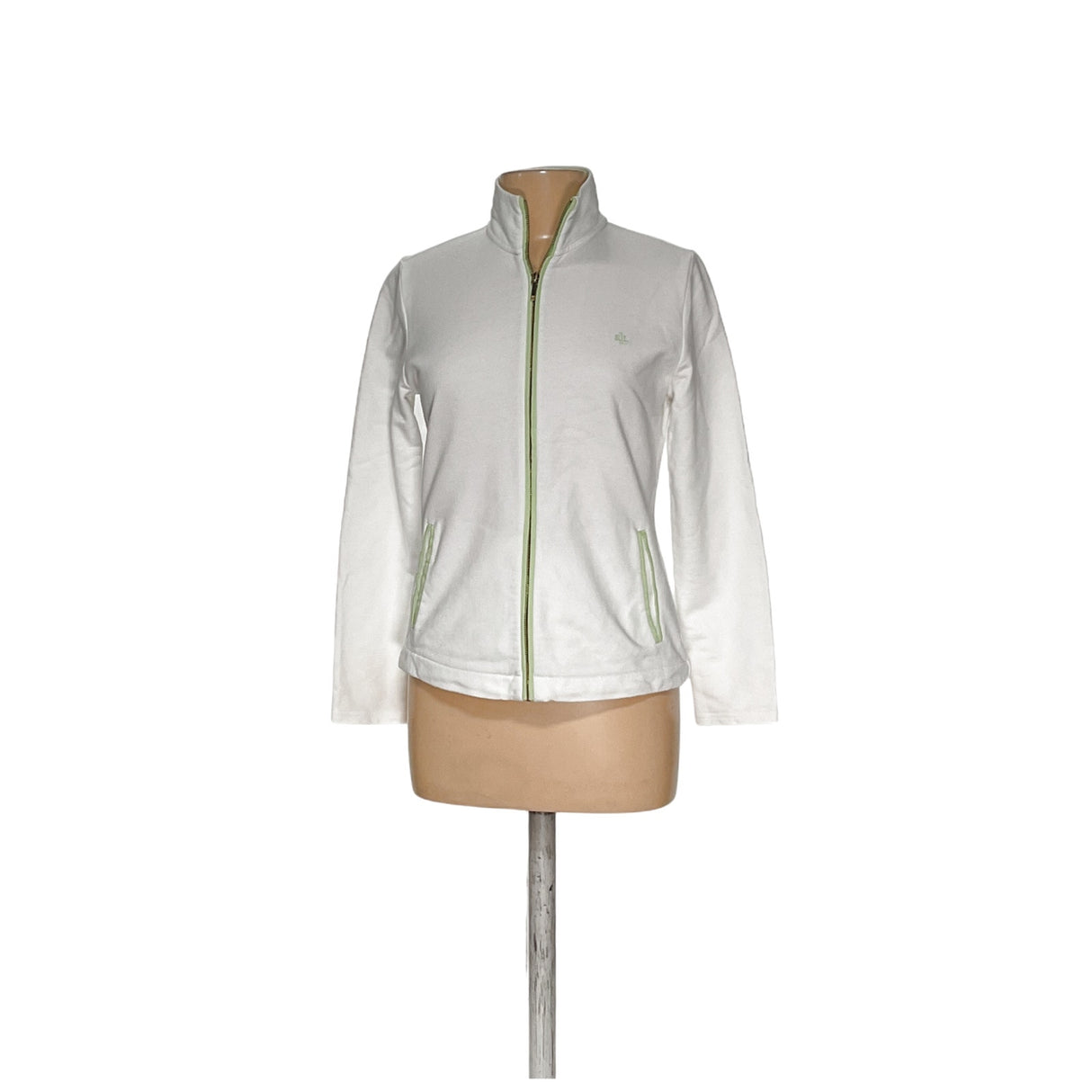 Lauren Ralph Lauren White Full Zip Sweater