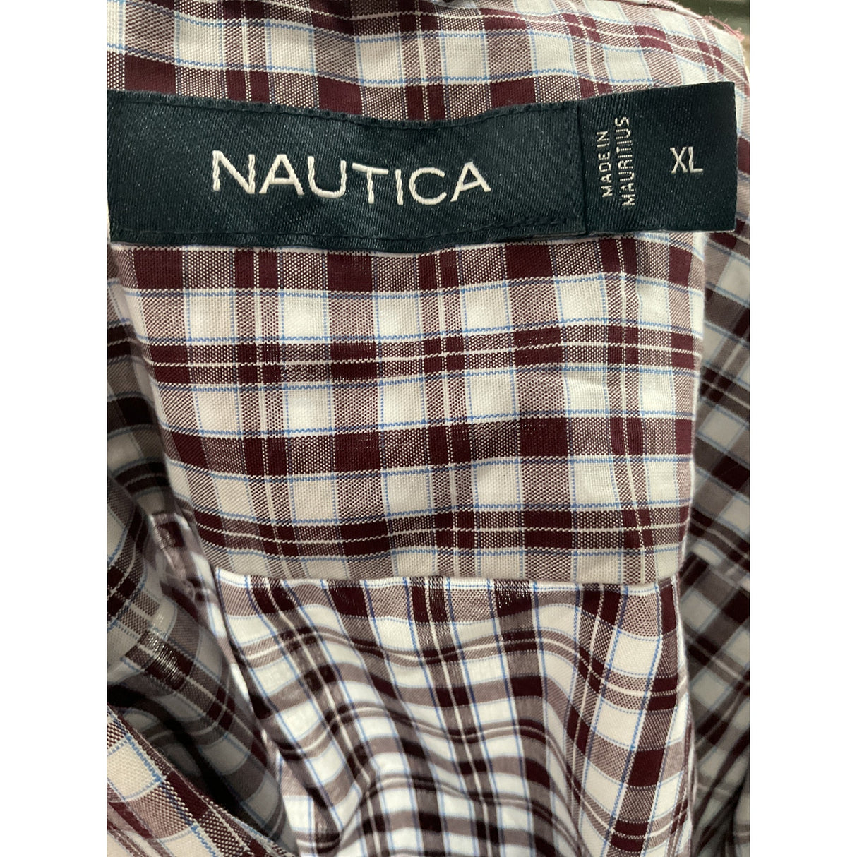 Nautica Multicolor Cotton Button-Up Shirt - Men's XL