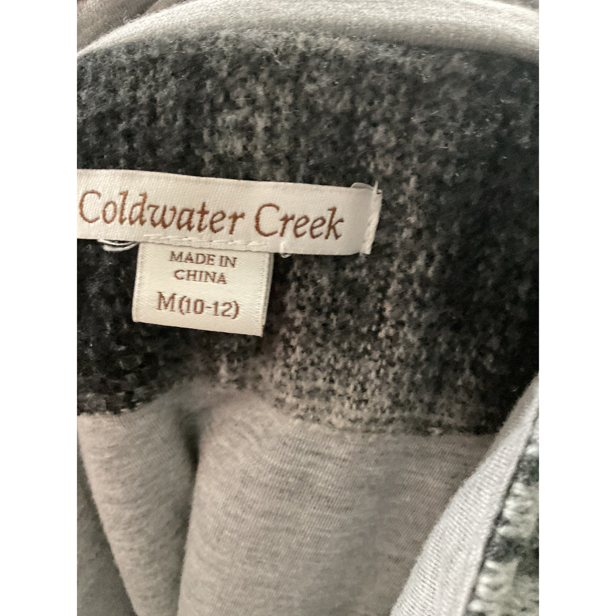 Coldwater Creek Gray Vest - Size M