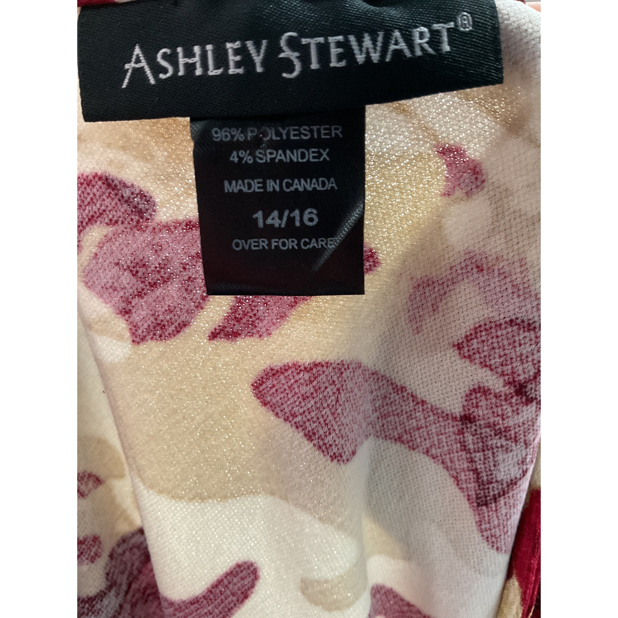 Ashley Stewart Red Midi Sheath Dress, Size 14/16