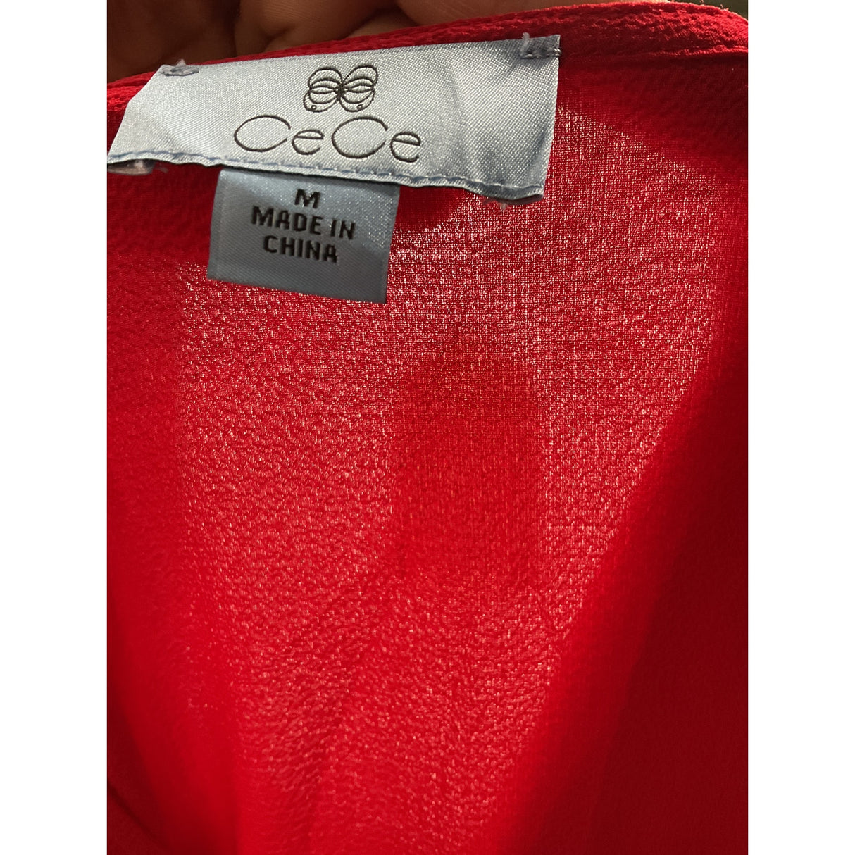 CeCe Red Blouse Women's Size M