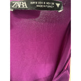 ZARA Purple Woven Blouse