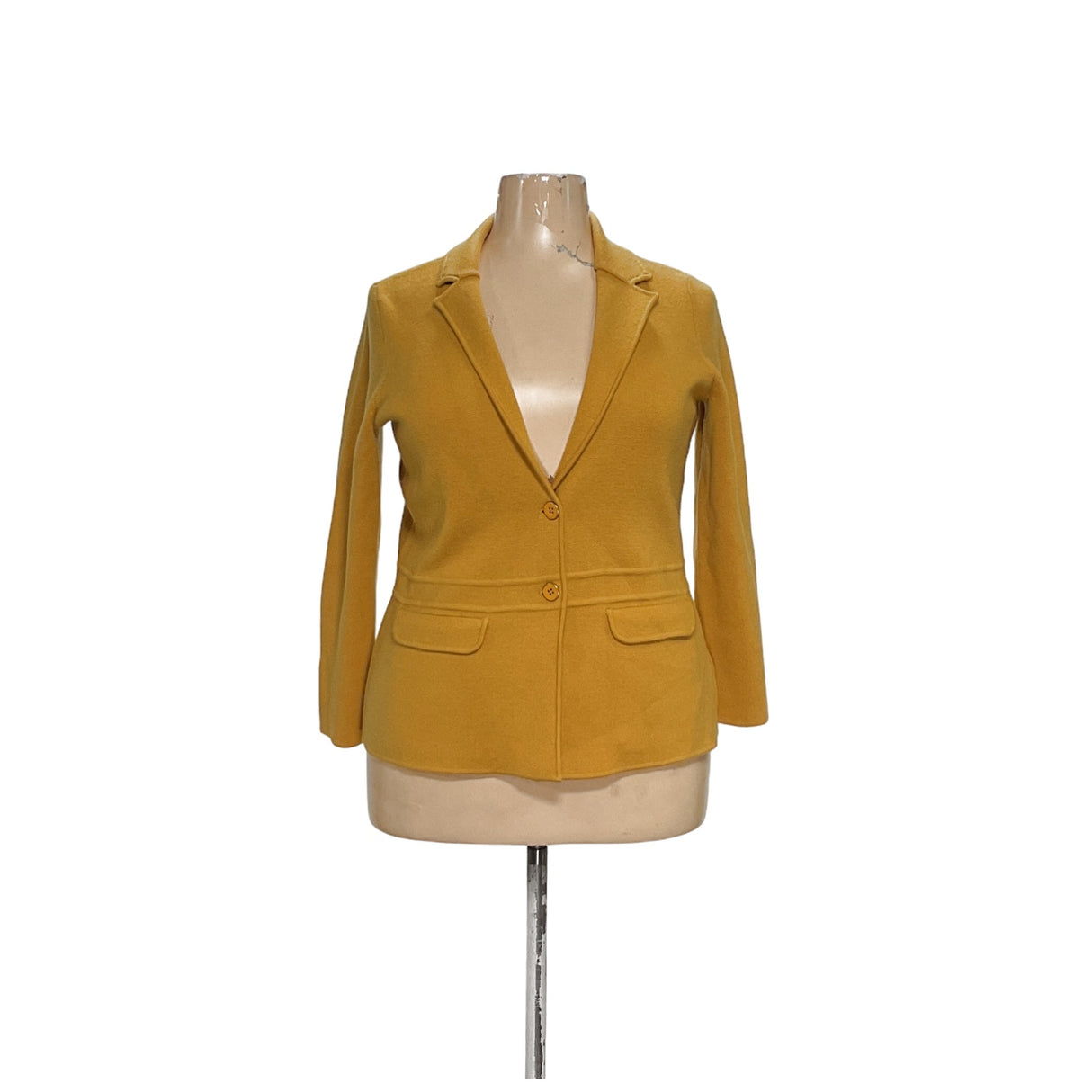 Talbots Yellow Wool Blazer - Women's 1XP