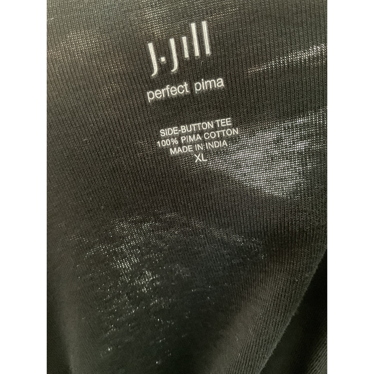 J.JILL Black Cotton Blouse XL Plus 26in