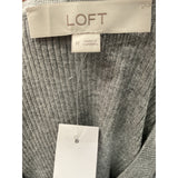 LOFT Gray Pullover Sweater M