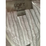 LOFT White Cotton Blouse - Women's Size L