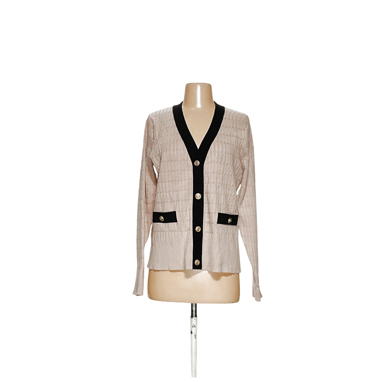 Adrianna Papell Beige Cardigan - Women's Size L