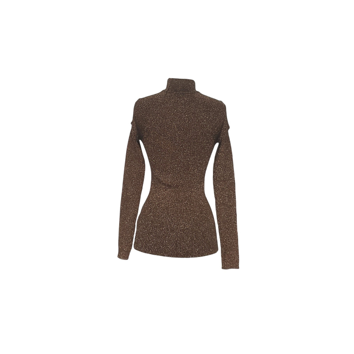 Cache Brown Cotton Pullover Sweater