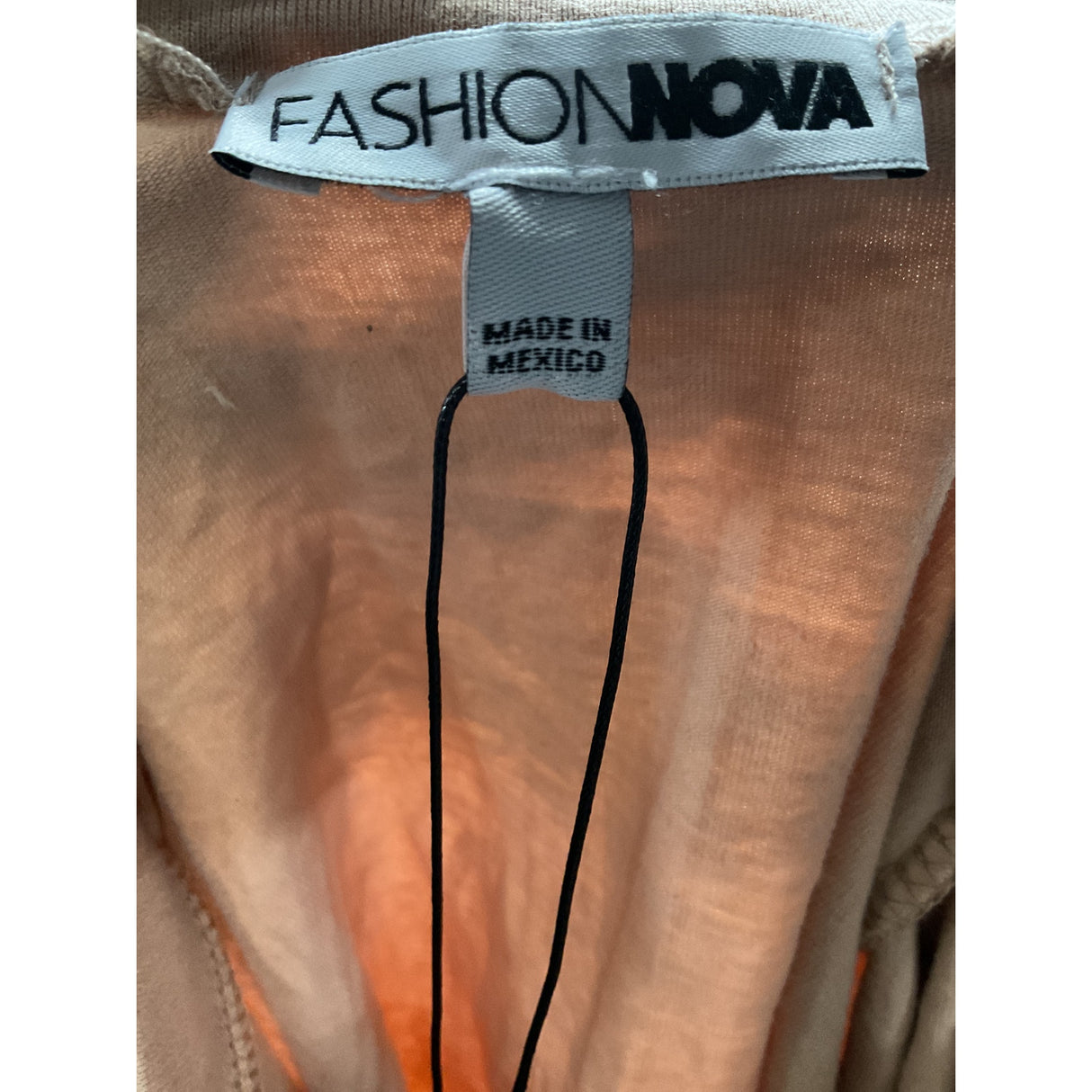 Fashion Nova M Beige Cotton Blouse