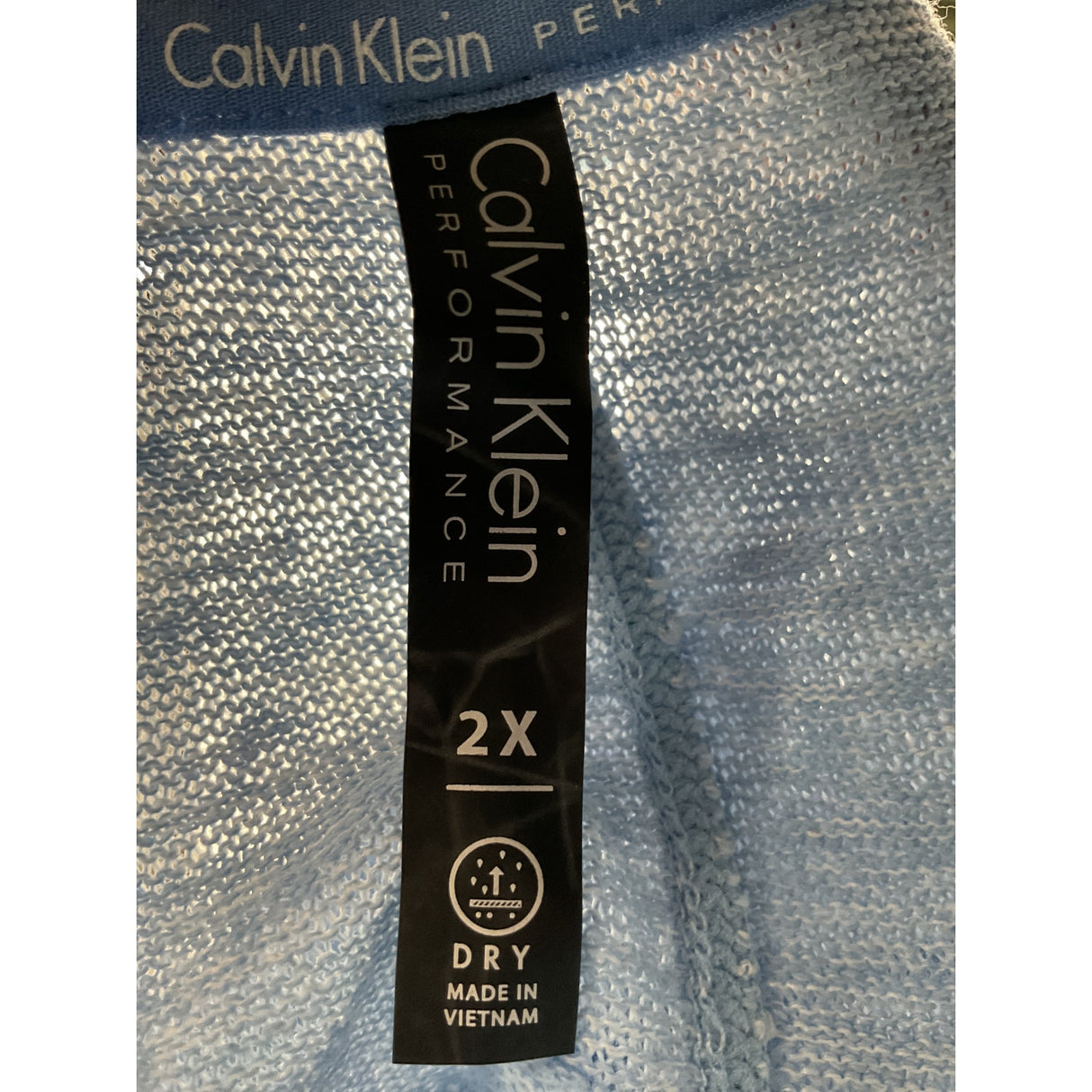 Calvin Klein Blue Knit Blouse Size 2X