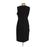 Calvin Klein Black Wrap Midi Dress - Women's Size 10