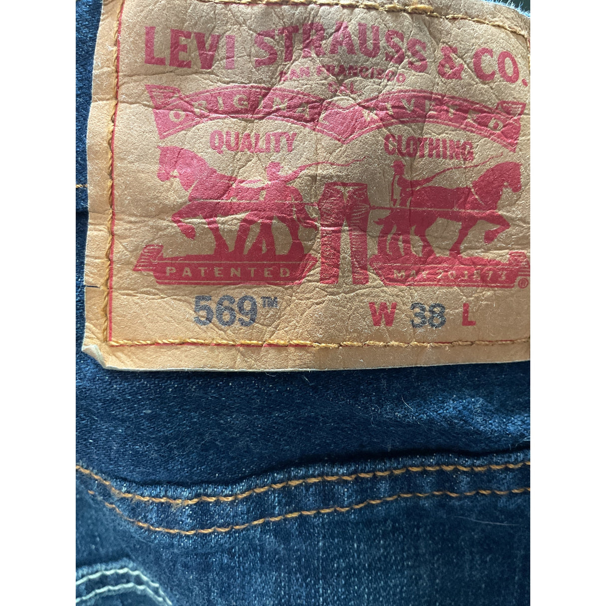 Levi's Blue Bermuda Shorts for Men (Size 38)